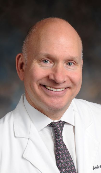 Headshot of Andrew White, M.D. Headshot of Andrew White, M.D.