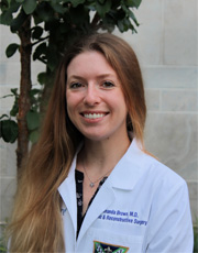 Amanda Brown, M.D. Head and shoulders portrait of Amanda Brown, M.D.
